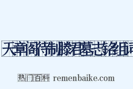 天章阁待制滕君墓志铭组词是什么意思的图片